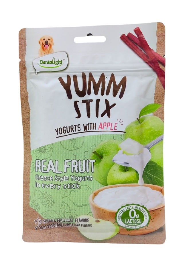 Yumm Stix For Dogs Wet And Soft Yogurts With Apple - 70G