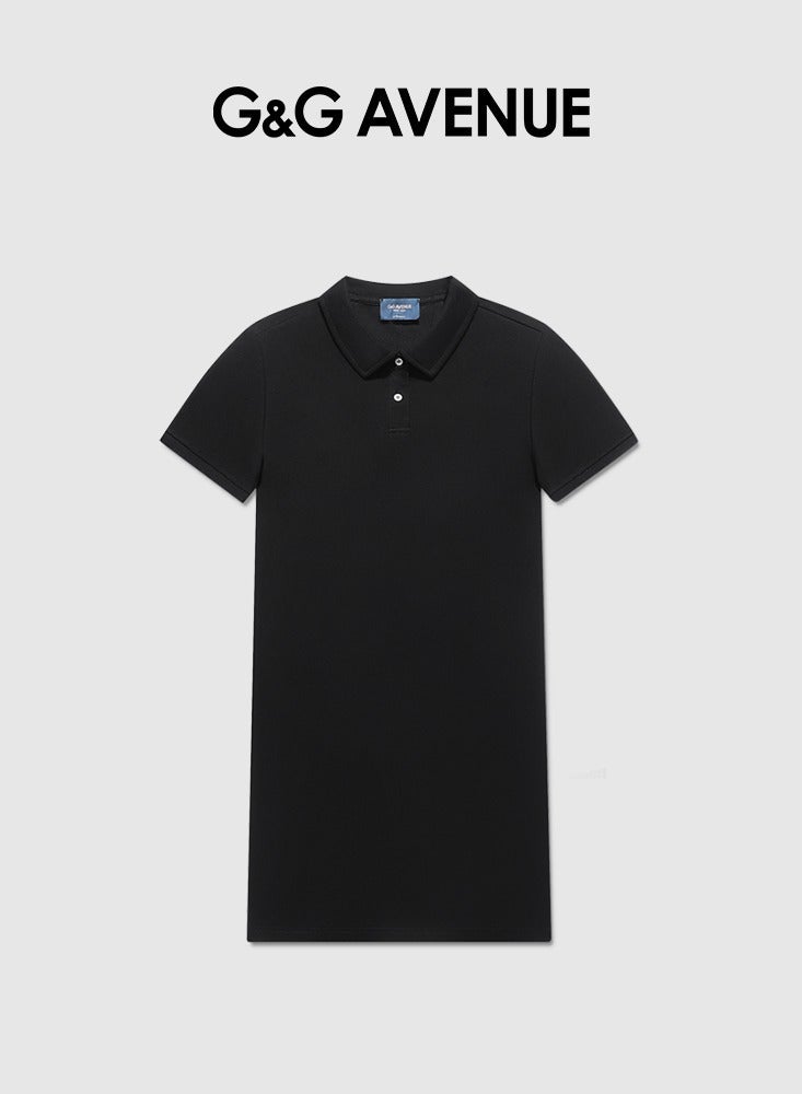 G&G AVENUE Summer Dresses For Women Summer Dresses Ladies Polo Neck Women Summer Long Dress Women Shirt Dress Short Sleeve Casual  - Image 3