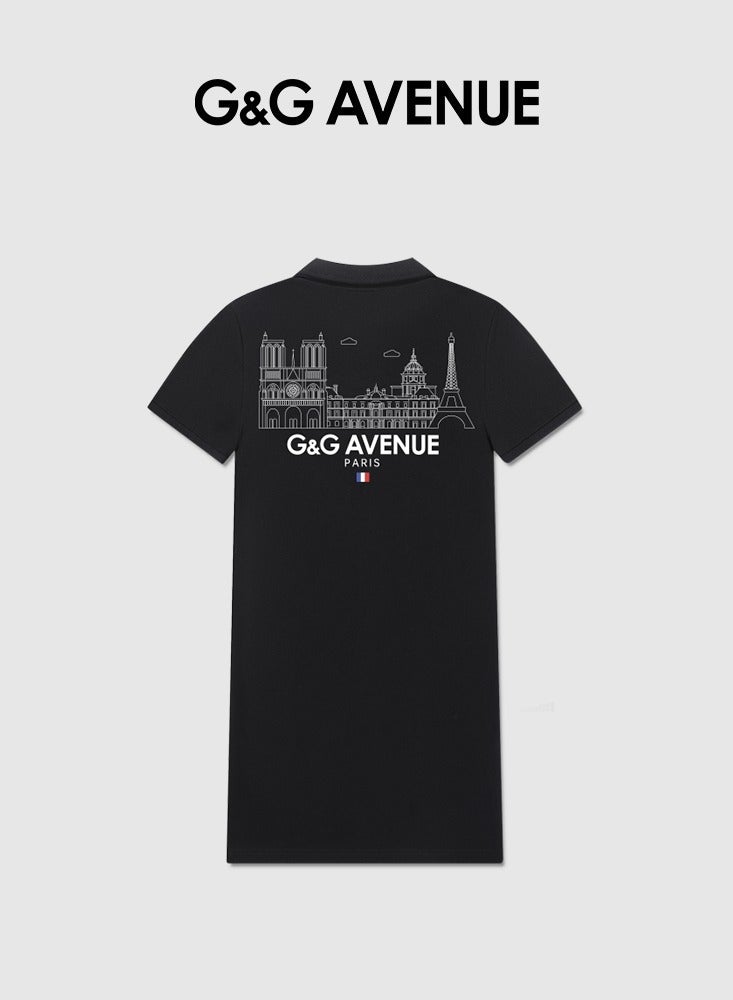 G&G AVENUE Summer Dresses For Women Summer Dresses Ladies Polo Neck Women Summer Long Dress Women Shirt Dress Short Sleeve Casual  - Image 2