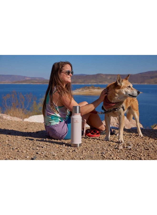 Stanley Stanley Classic Legendary Vacuum Bottle 1.5 qt | Wide Mouth with Leakproof Cup Lid | Keep Drinks Hot or Cold | Packable for Travel | Insulated Stainless Steel Thermos | BPA-Free | Hammertone Green  - Image 4