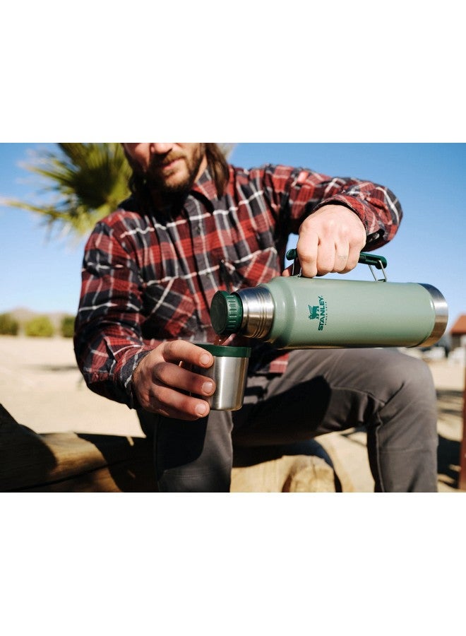 Stanley Stanley Classic Legendary Vacuum Bottle 1.5 qt | Wide Mouth with Leakproof Cup Lid | Keep Drinks Hot or Cold | Packable for Travel | Insulated Stainless Steel Thermos | BPA-Free | Hammertone Green  - Image 5