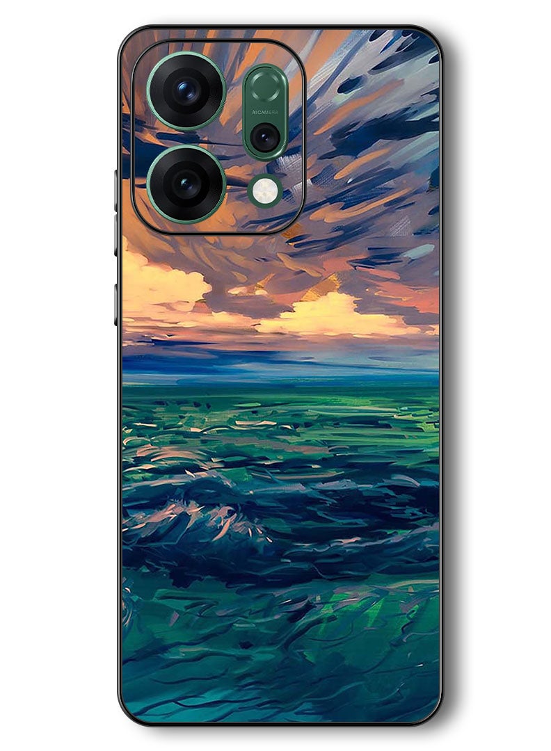 Theodor Case Compatible with Oppo Reno 14 6.59 Inch Protection Shockproof Bumper Cover Landscape - Image 1