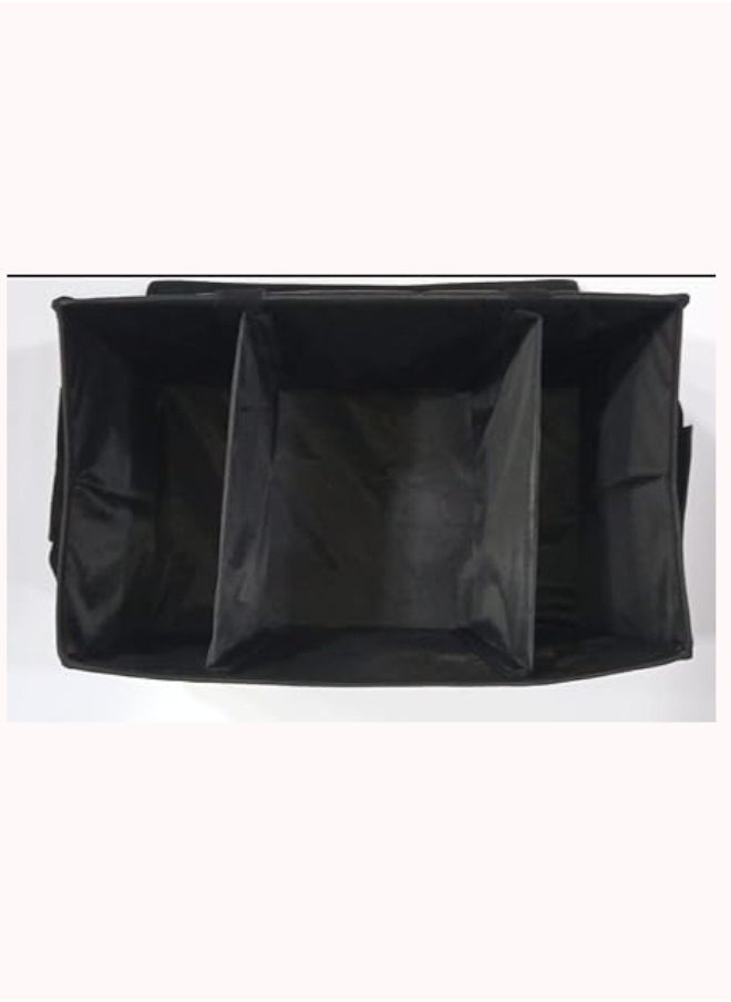 Foldable Trunk Organizer Storage Box, with Small Pockets, Cargo Container Compartments, Shoe Organizer, Black - Multi Colors (Chery)