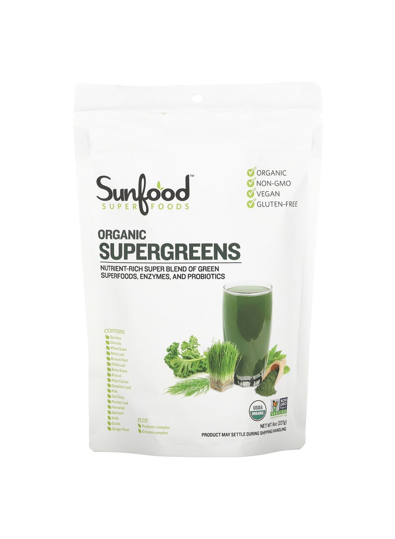 Organic Supergreens, 8 oz (227 g)