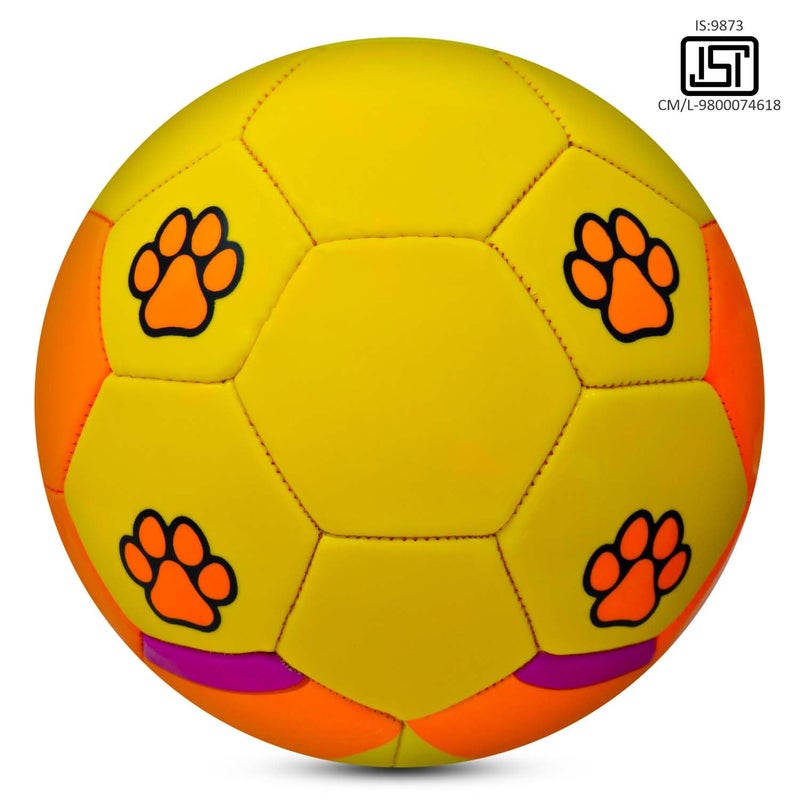 synco Kids Football | Fox Face Design | Suitable for Kids Aged 4-8 | Soft and Durable | Toy Football for Indoors and Outdoors| BIS Approved | Soccer Ball for Kids | Size-3 - Image 3