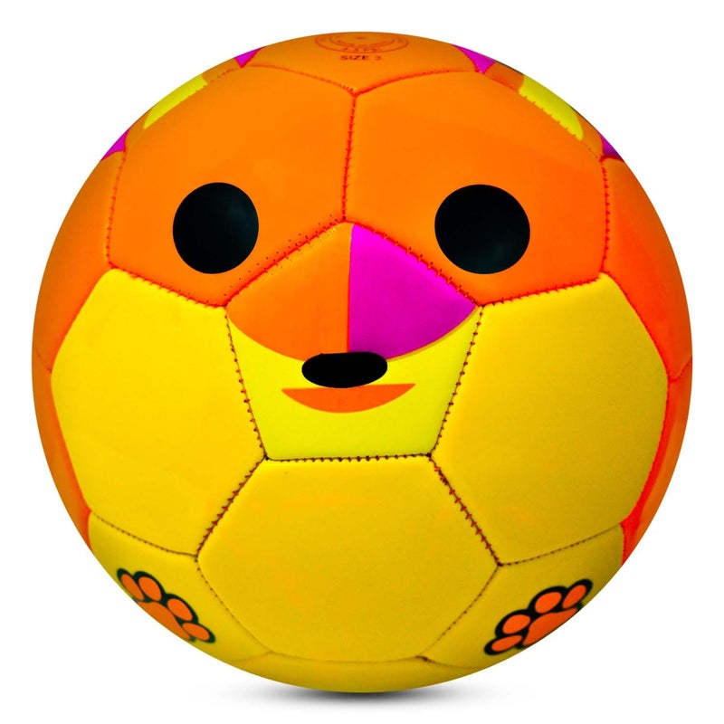 synco Kids Football | Fox Face Design | Suitable for Kids Aged 4-8 | Soft and Durable | Toy Football for Indoors and Outdoors| BIS Approved | Soccer Ball for Kids | Size-3 - Image 1