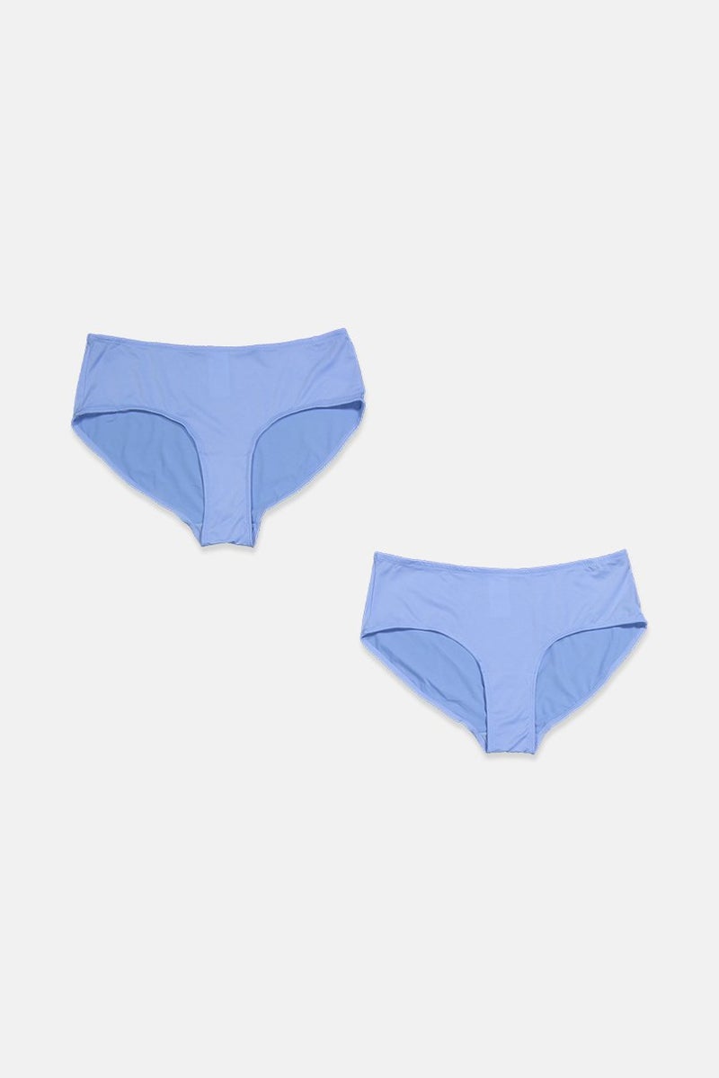 Tchibo Women 2 Pieces Mini Brief Panty, Blue - Image 1