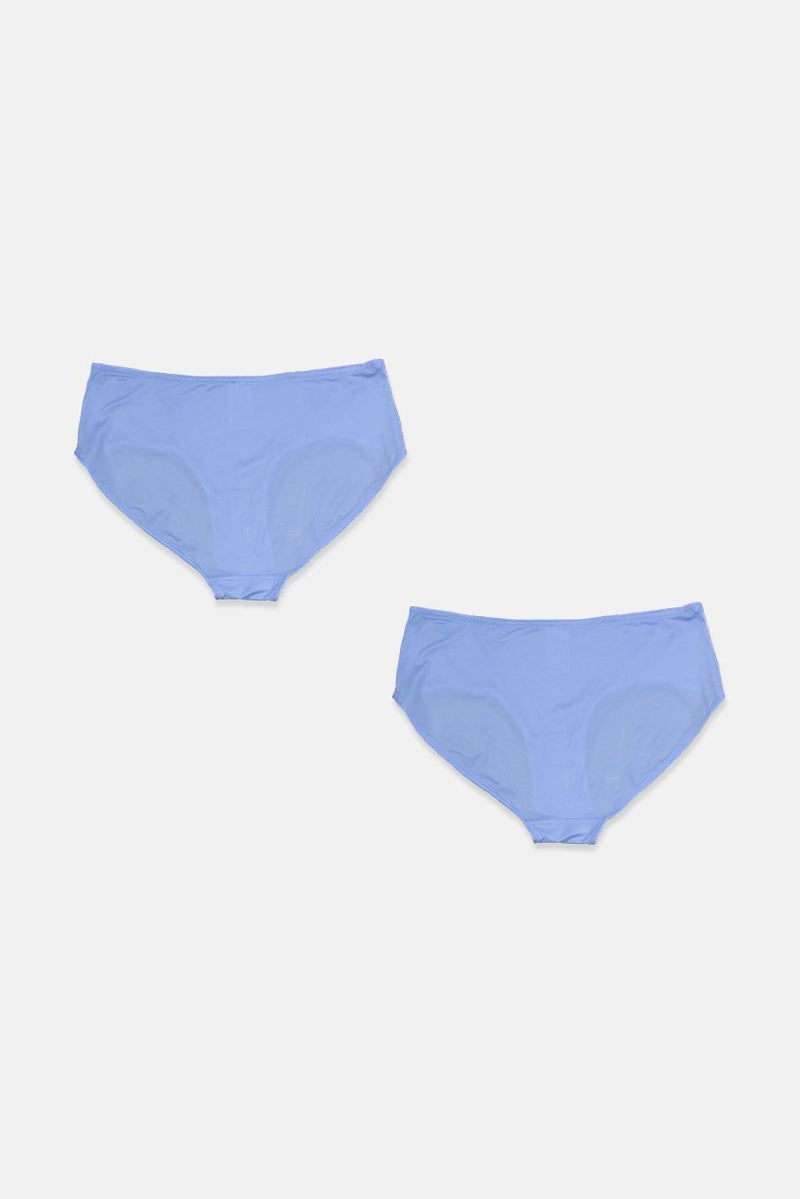 Tchibo Women 2 Pieces Mini Brief Panty, Blue - Image 2