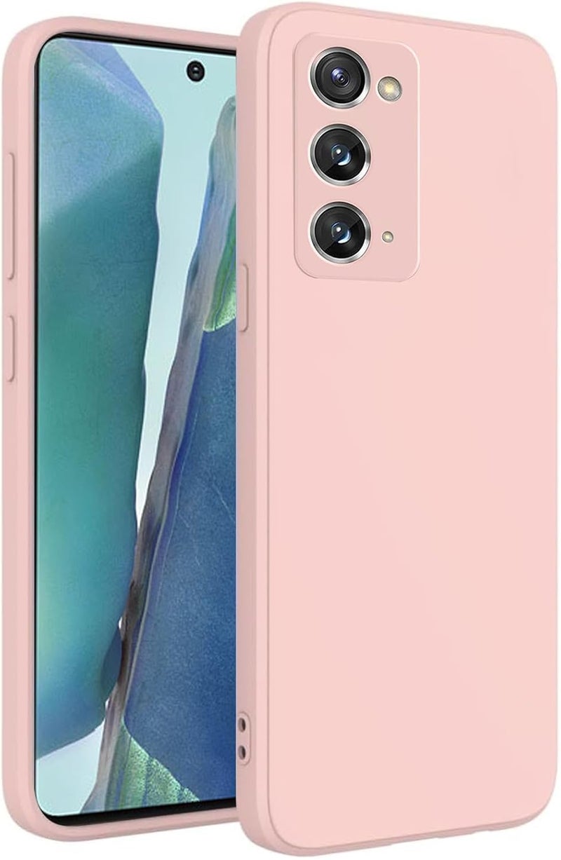 UltiUnison غطاء هاتف سيليكون لـ Samsung Galaxy Note20 Ultra، غطاء هاتف ناعم ورقيق من السيليكون مع بطانة من الألياف الدقيقة، غطاء هاتف مقاوم للصدمات لـ Samsung Galaxy Note20 Ultra (وردي) - Image 1