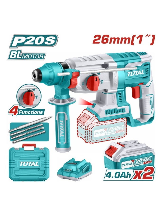 توتال هيلتي بطاريه 26 مل مع 2 بطاريه 4 ام .بي و شاحن سلكت - TRHLI202287 - Total