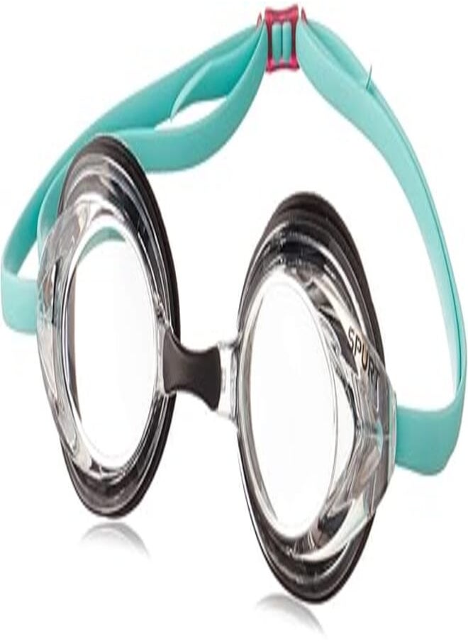 Spurt SPURT Swimming Goggles with Transparent Lenses N2BAFJ-6 Black and Turqouise 