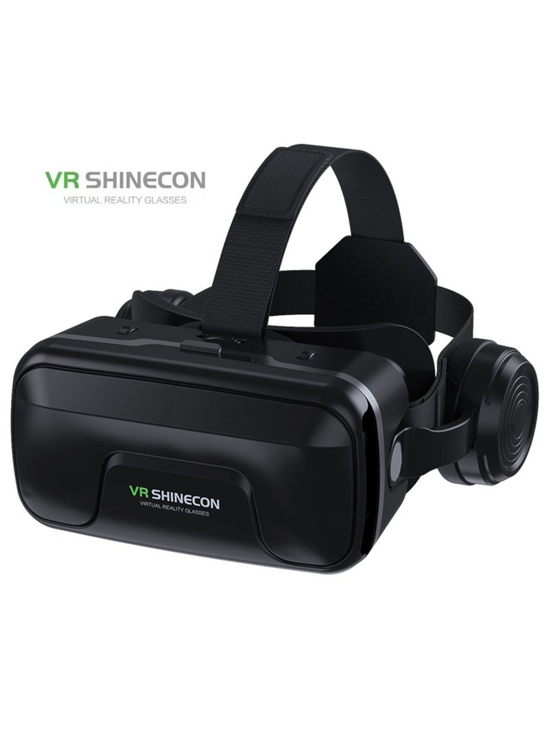 general Classic VR Goggles VR SHINECON 3D Virtual Reality Glasses Bluetooth Headset Version VR Glasses for TV, Movies & Video Games Compatible with iOS & Android Smartphone Within 5.5-7.2 inch Screen Phone Eye Protected Soft & Comfortable Adjustable Distance IMAX Giant Screen/Optical Lenses/Panoramic Roaming/ Immersive Games - Image 1