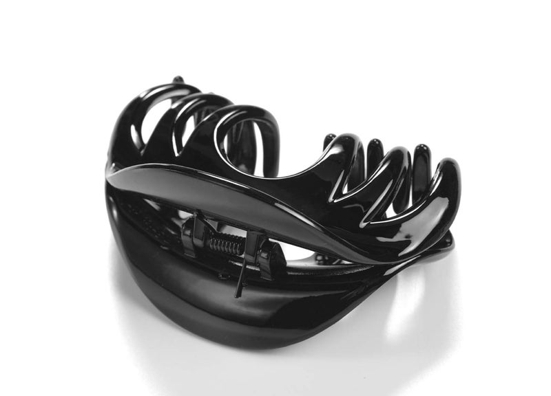 Youxuan Hair Claw for Women, 4 Inch Pretty Hair Clip, Hair Grip for Thick Hair, Black and Coffee - Image 5