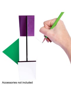 Learning Advantage LEARNING ADVANTAGE - 7706 Learning Advantage Reflective GeoMirror - Create Expert Drawings With This Easy Tracing Gadget - Mira-Style Geometry Tool - Observe Reflections, Symmetry and Congruence  - Image 5