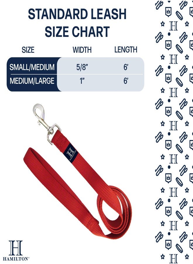 هاميلتون طوق كلاب هاميلتون من النايلون بطول 6 أقدام، وعرض 5/8 بوصة، مع شريط باندانا أحمر، صغير/متوسط - Image 3