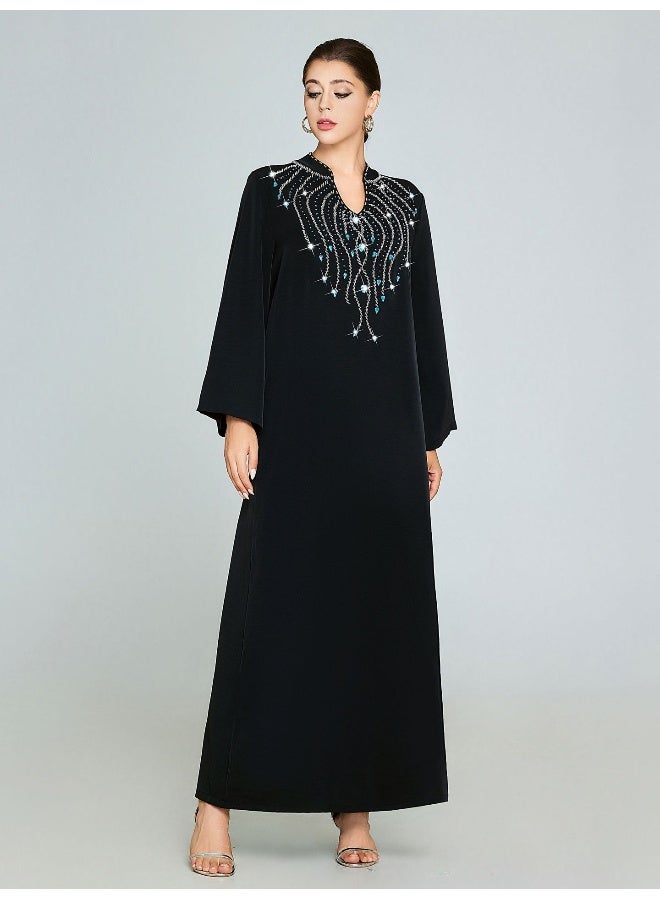 إسكدنيا أرواب مطرزة يدويًا مع خرز وفخامة - Image 3