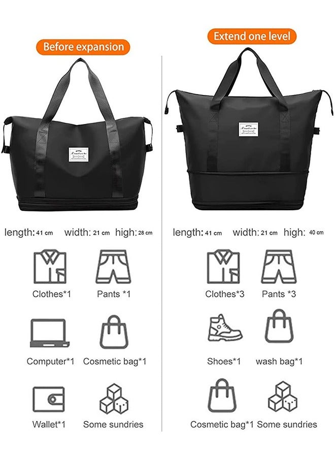 JCB CHIC Folding Travel Bag, Expandable Travel Bag , Lightweight Waterproof Travel Folding Bag for Sports, Gym and Travel,Large capacity  - Image 3