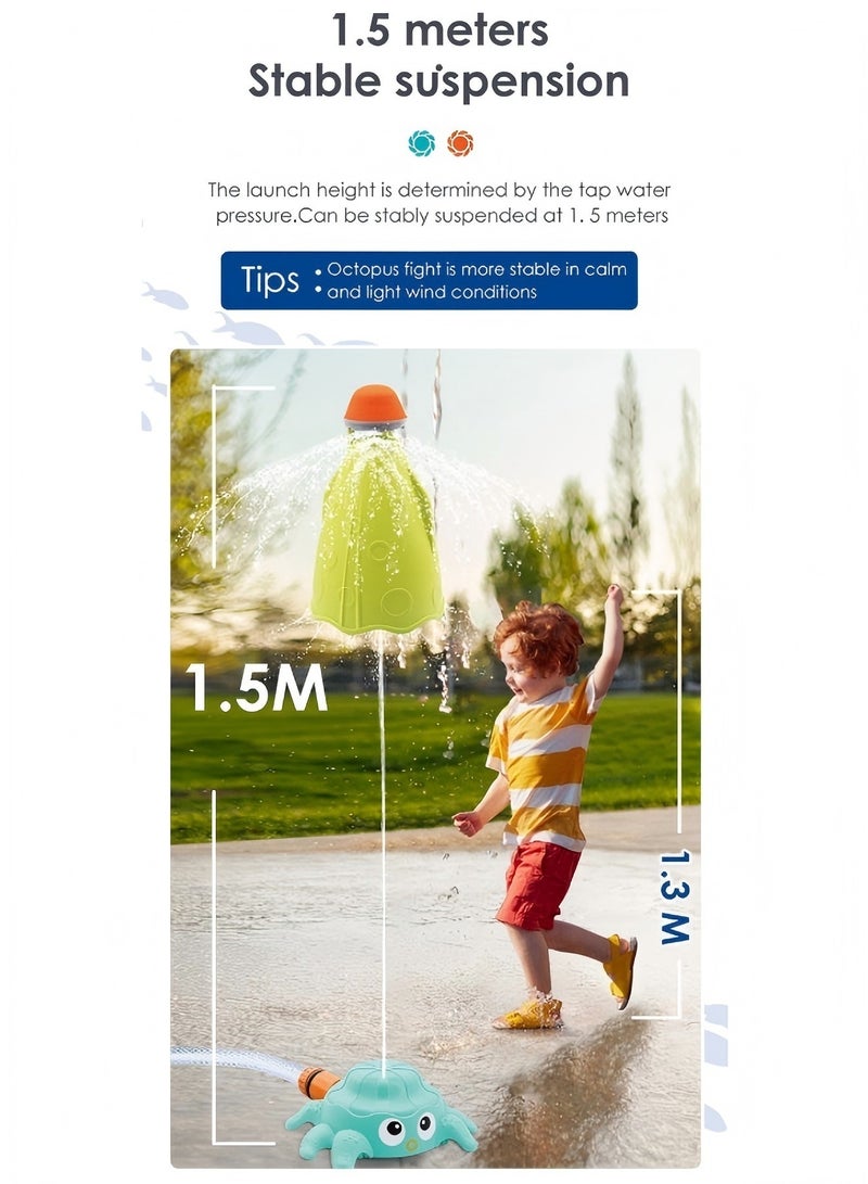 Octopus Rocket Sprinkler Water Pressure Lift-off Sprinkler Children's Outdoor Water Toy - Image 5