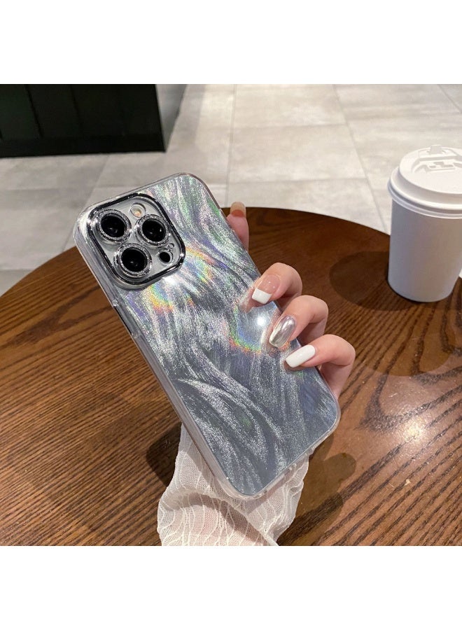 NIBEMINENT Fine Hole Feather Yarn Protective TPU Case Cover For iPhone 14 Pro Max - Image 1
