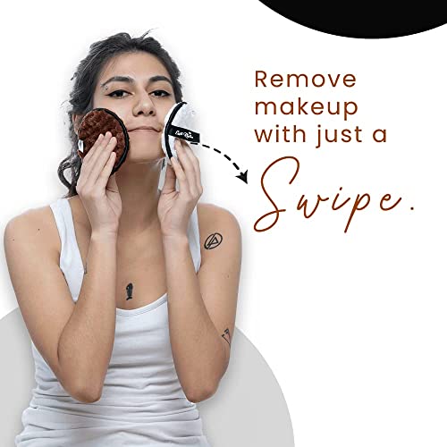 URBANMAC Reusable Makeup Remover Cleansing Pads | Easily Removes Stubborn Face & Eye Makeup | Multifunctional, Safe for Oily, Dry or Sensitive skin | Pack of 2 - Image 4