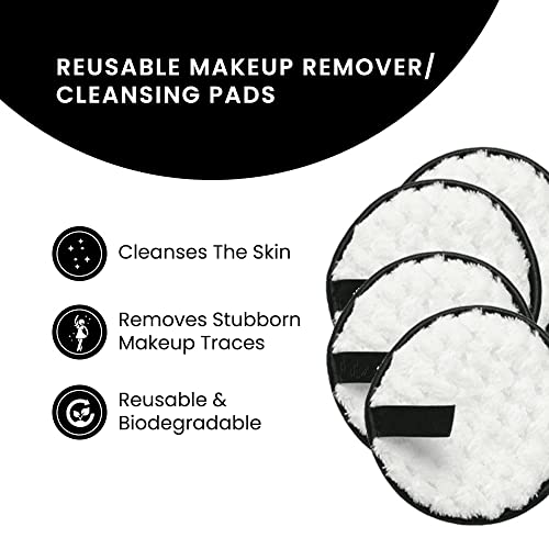 URBANMAC Reusable Makeup Remover Cleansing Pads | Easily Removes Stubborn Face & Eye Makeup | Multifunctional, Safe for Oily, Dry or Sensitive skin | Pack of 2 - Image 3