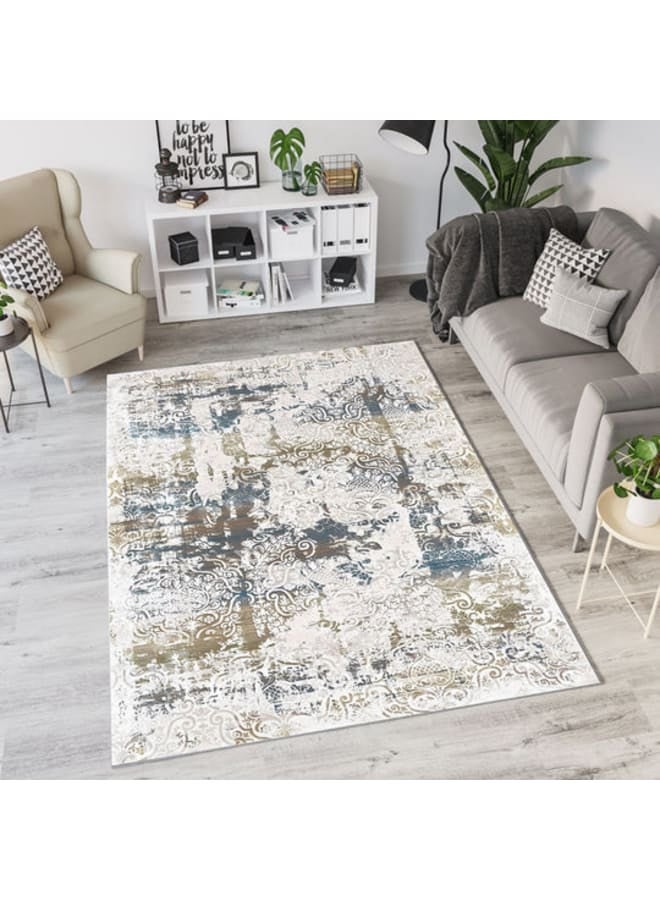 هندي منداله سجادة مطبوعة من القطن الشنيل – تصميمات كلاسيكية، حديثة، وفينتاج – قاعدة قماشية ناعمة، متوفرة بأحجام - Image 1