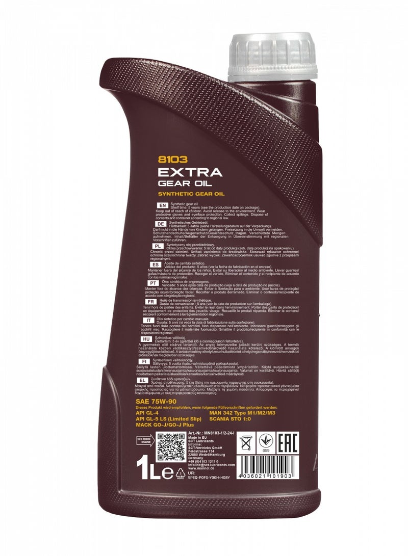 Mannol Extra Getriebeole 75W-90 - 1L - Image 2