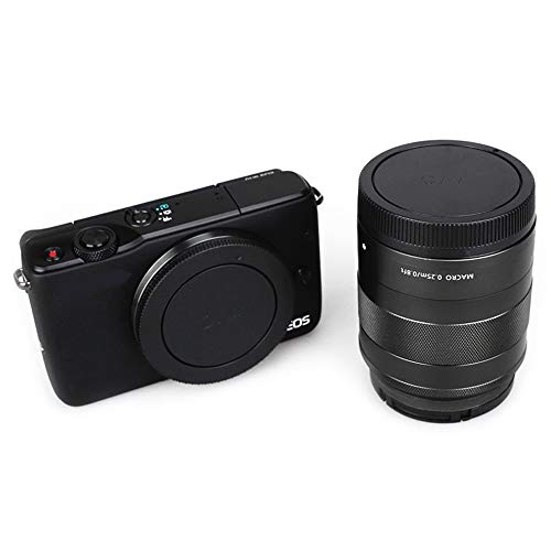 JJC 2-Pack Body Cap and Rear Lens Cap Cover Kit for Canon EOS M50 M50 Mark II M5 M6 M6 Mark II M200 M100 M10 M3 M2 M and More Canon EF-M Mount Mirrorless Camera and Lens - Image 4