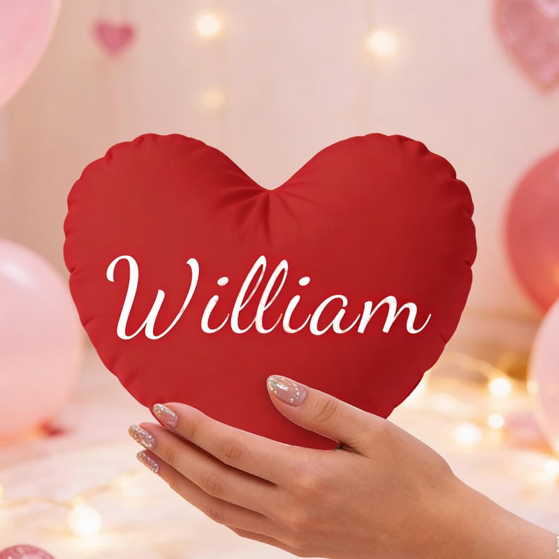 One Personalized Heart Pillow Color 6 23.62 Inch Custom Heart Shaped Cushion Perfect For Valentine Day Gift Home Decoration Friend Birthday Gift - Image 3