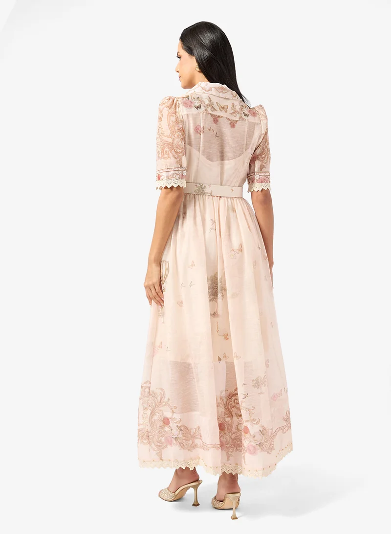 Khizana Floral Print Dress