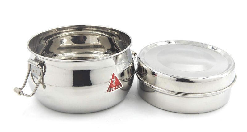 JEE ALTO Food Pack Lunch Box with Steel Separator Cup and Locking Clip (Cup : 400 ml + Bottom Cup: 600 ml) - Image 3