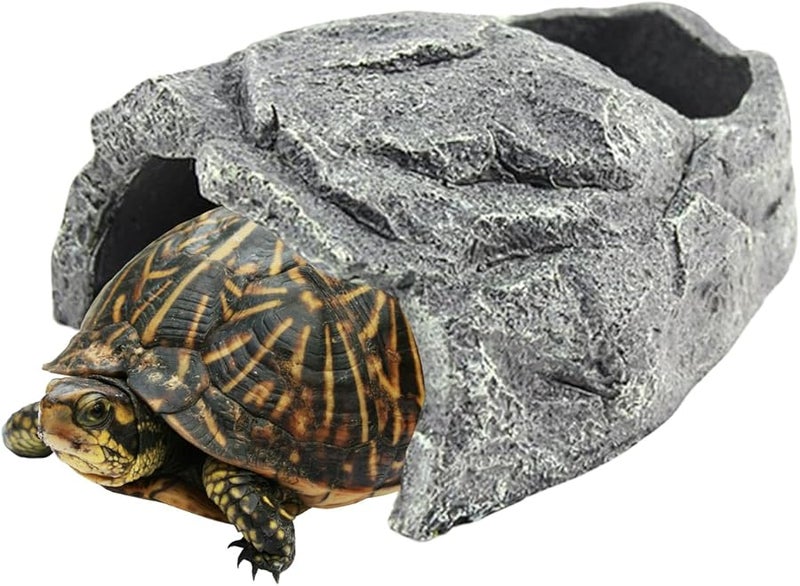 Leopard Gecko Cave Reptile Shelter with Basking Spot 11x12 5x6cm - Image 1