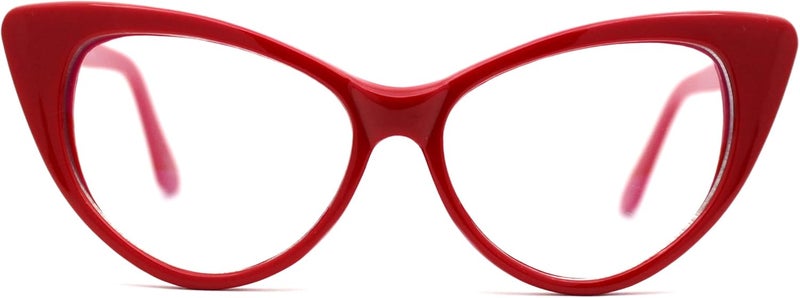 SA106 Classic Gothic True Cat Eye Frame Blue Light Filtering Computer Glasses - Image 1