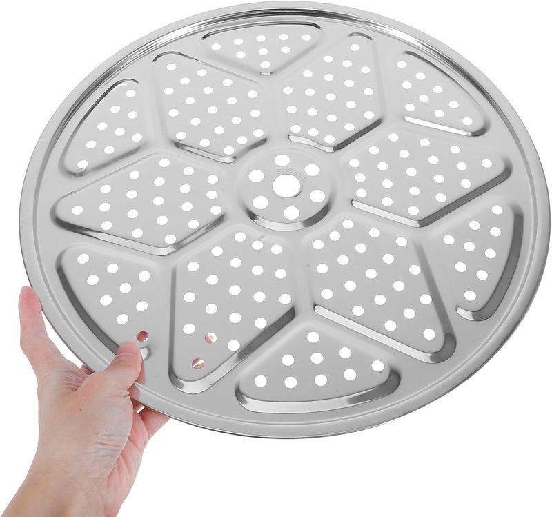 SUPVOX 2pcs 36cm Stainless Steel Steamer Rack for Pots, round Steaming Tray Insert, 304 Food-grade Metal, Compatible with Pressure Cookers for Vegetable and Seafood Steaming - Image 4