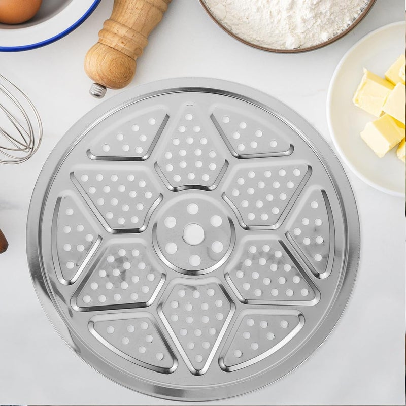 SUPVOX 2pcs 36cm Stainless Steel Steamer Rack for Pots, round Steaming Tray Insert, 304 Food-grade Metal, Compatible with Pressure Cookers for Vegetable and Seafood Steaming - Image 5