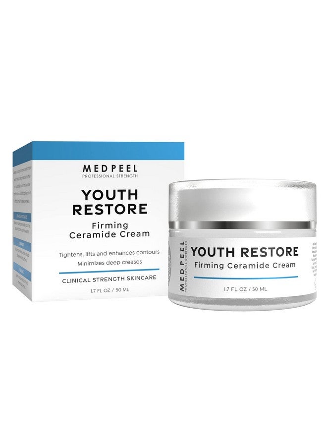 Medpeel Youth Restore Firming Ceramide Face Cream Shea Butter Retinol Vitamin E Moisturize And Plump Aging Skin 1.7 Fl Oz - Image 1