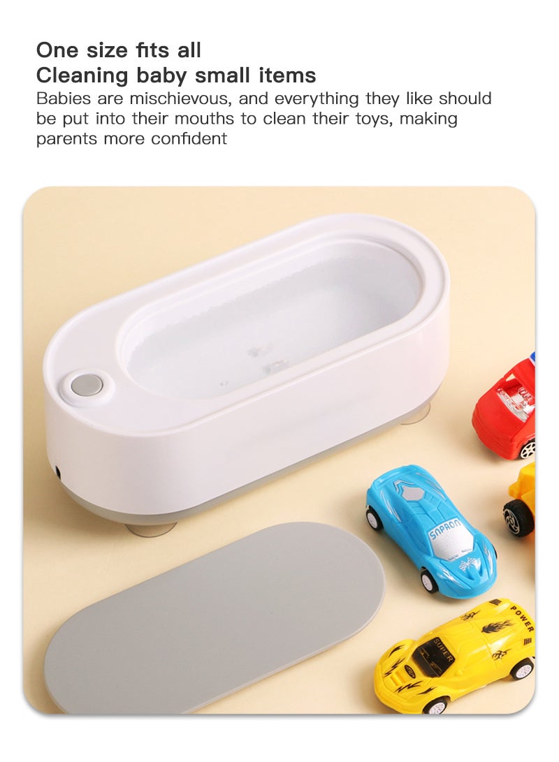 Sharpdo Ultrasonic Jewelry Cleaner, Portable Professional Household Ultrasonic Cleaning Machine for Jewelry for Cleaning Jewelry,Ring,Necklaces,Eyeglass,Watches,Razors,Makeup Brush,Coins, Dentures,Toys  - Image 2