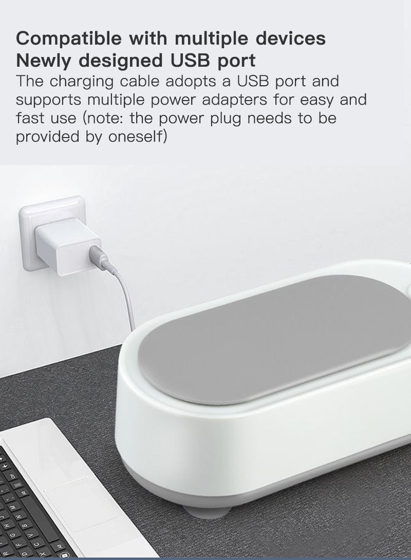 Sharpdo Ultrasonic Jewelry Cleaner, Portable Professional Household Ultrasonic Cleaning Machine for Jewelry for Cleaning Jewelry,Ring,Necklaces,Eyeglass,Watches,Razors,Makeup Brush,Coins, Dentures,Toys  - Image 4
