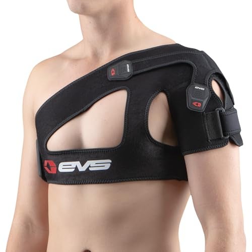 EVS SPORTS SB03 Shoulder Brace For Men | Superior Compression & Adjustable Breathable Support for Rotator Cuff & Past Shoulder Injuries | Medium - Image 1
