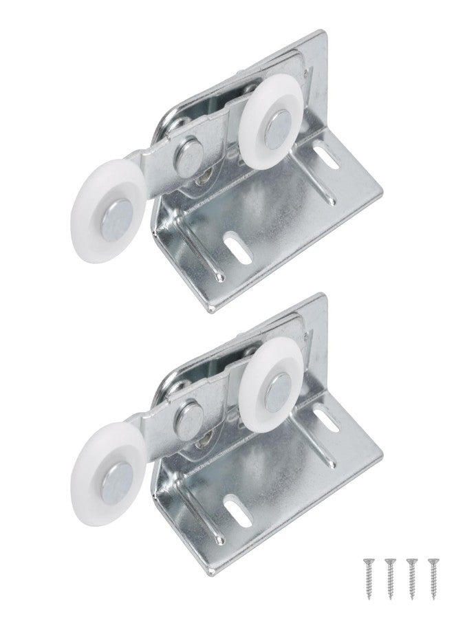 Lashow Twin Pocket Door Roller,Top Mount Pocket Door Rollers, 7/8 Inch Wheels, Alloy Steel, Fits Cox Doors - Image 1