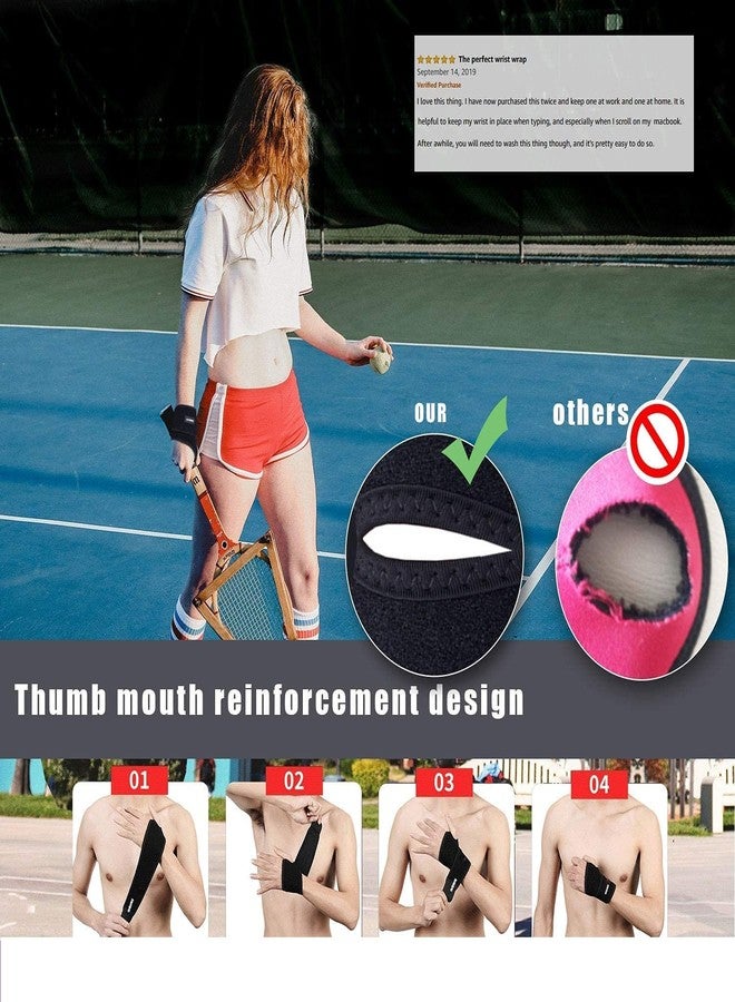 WROXTY Wrist Brace with Thumb, Wrist and Thumb Support for Hands Wrist Hand Brace for Men & Women (Universal) - Image 3