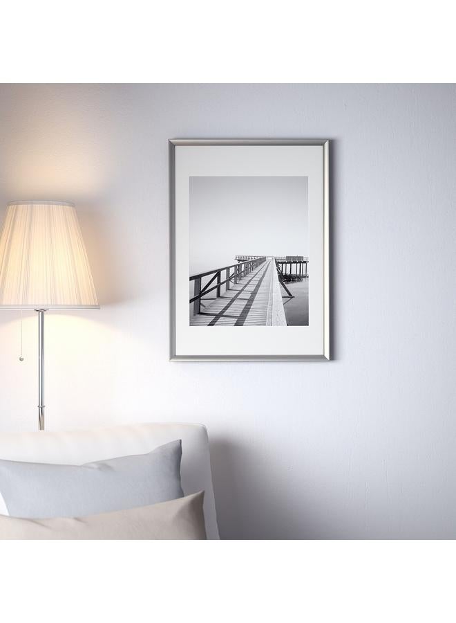 زبون إطار، لون فضي، 50×70 سم - Image 2