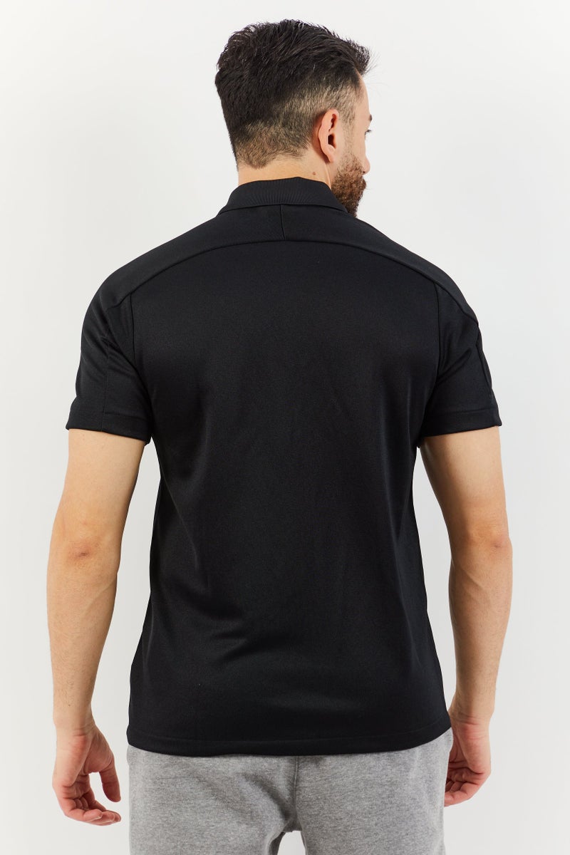 Adidas Men Sportswear Fit  Short Sleeve Brand Logo Training Polo Shirt, Black  - Image 2