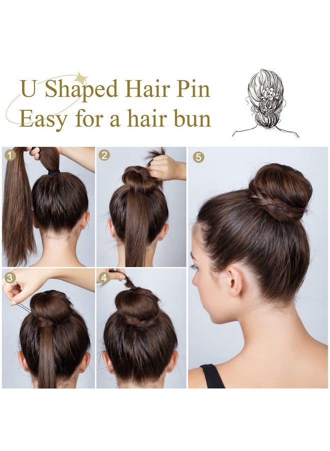 IKOCO Hair Pins for Women, IKOCO 2inch and 2.75inch U Shaped Hair Pins for Buns with Storage Box, 50Pcs of each size, Black - Image 4
