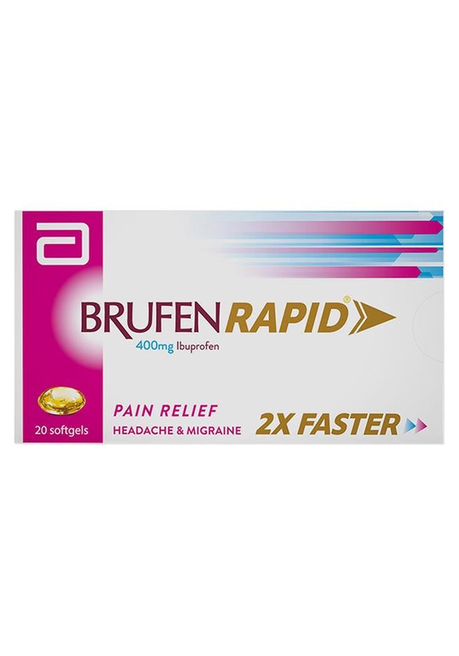 Brufen Rapid Pain Relief 400 Mg - 20 Softgels