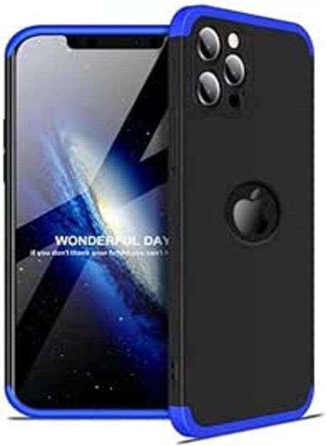 GKK GKK case 360 degree full body protection for Iphone 12 pro- blackblue 