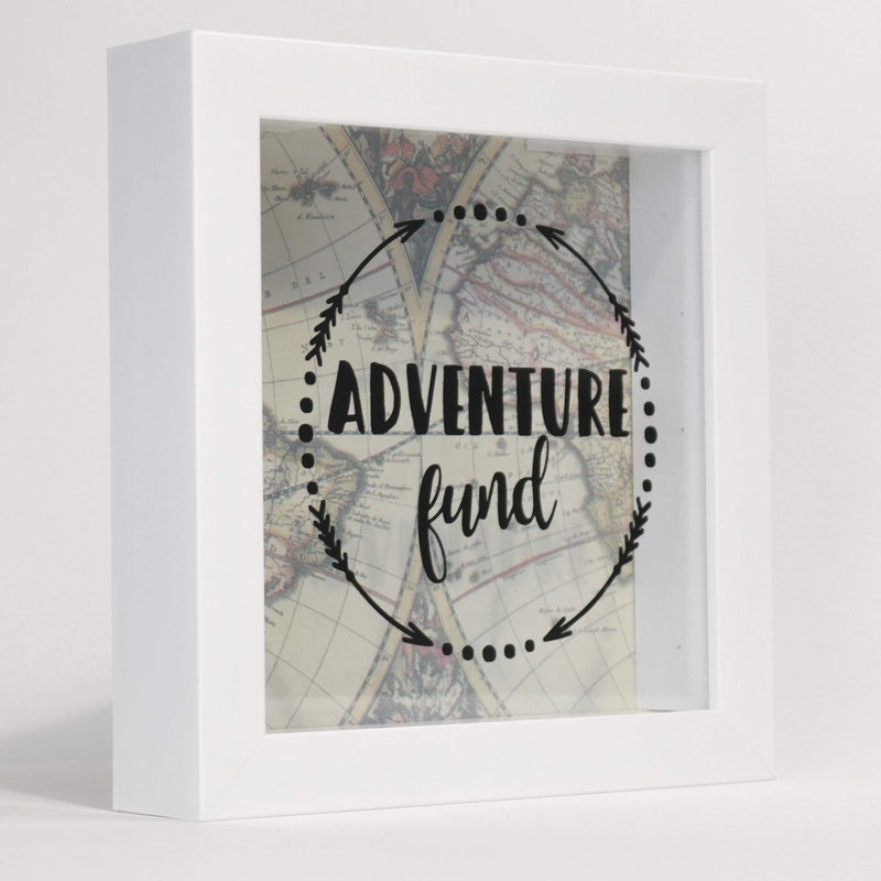 Lawrence Frames 8x8 Adventure Fund White Shadow Box Frame - Image 2