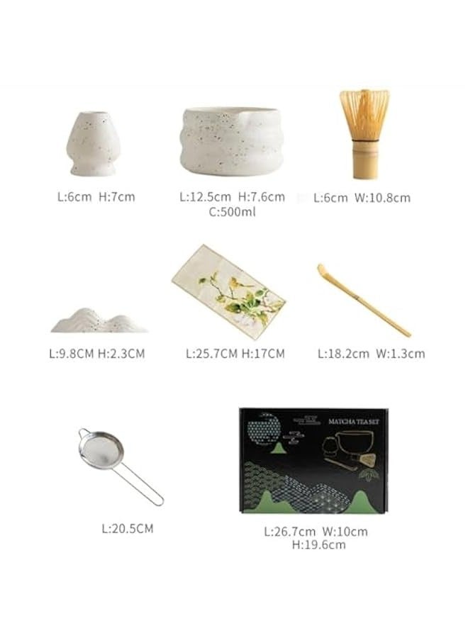بيوينتي تيم مجموعة ماتشا ووعاء وخفاقة، منخل ماتشا وحامل خفاقة وملعقة ماتشا - 7 قطع مجموعة ماتشا المثالية لحفلات شاي الماتشا - Image 2
