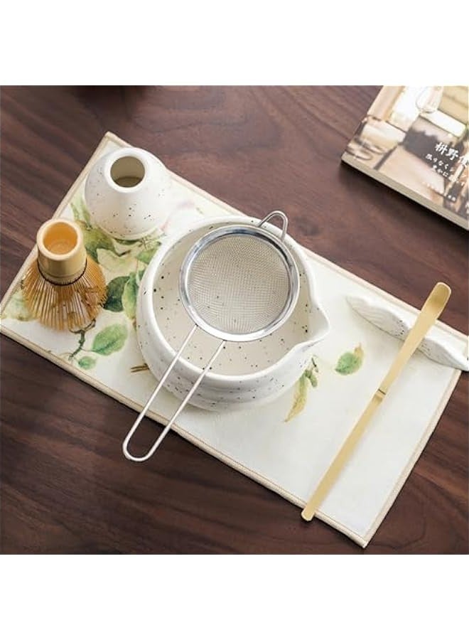 بيوينتي تيم مجموعة ماتشا ووعاء وخفاقة، منخل ماتشا وحامل خفاقة وملعقة ماتشا - 7 قطع مجموعة ماتشا المثالية لحفلات شاي الماتشا - Image 3