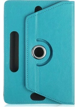 Alcatel 1T 7 Tablet Case Leather Stand Rotating Universal 7" Blue
